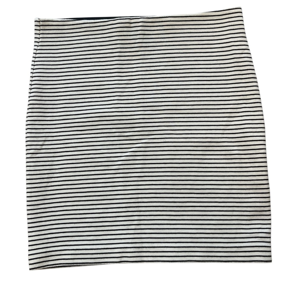 LOFT Striped Stretch Mini Skirt